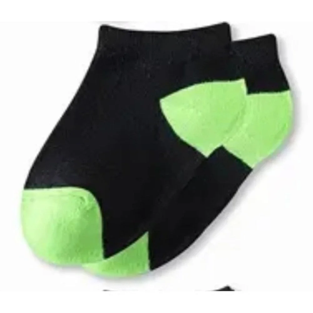 All Seasons Low Cut Toddler Unisex Kids Cushion Arch Socks MEDIUM Soft Black 5pk